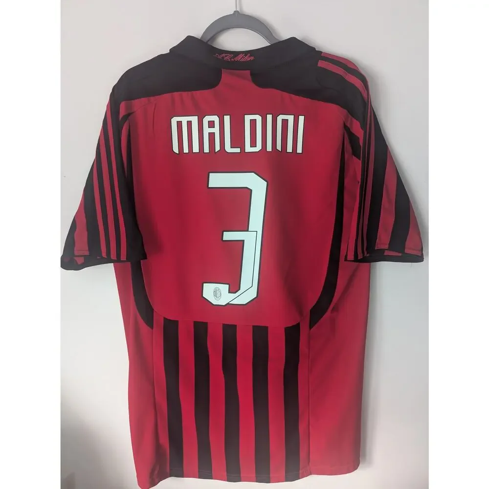 AC Milan Maldini 2007/08 Home Jersey Men’s Large Vintage Shirt - Picture 1 of 5